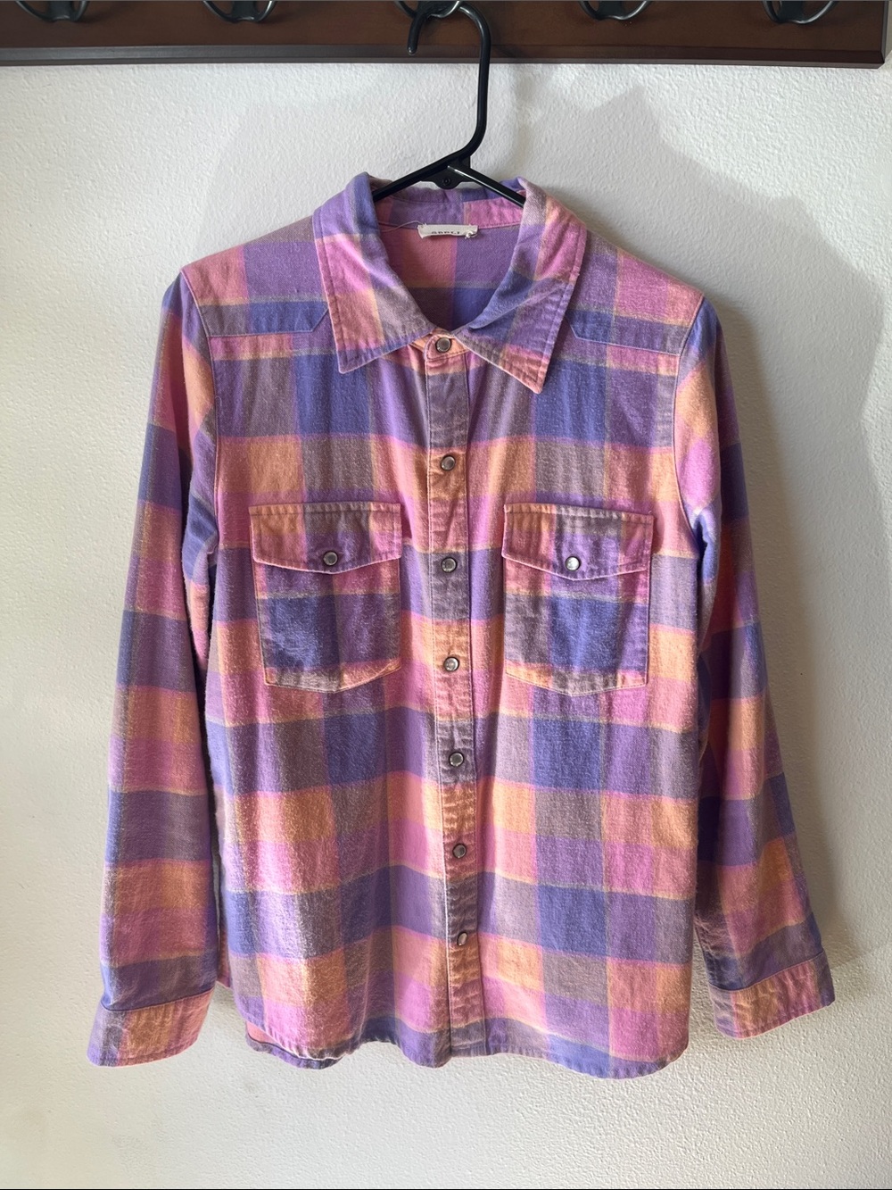 ⚡️SOLD⚡️ Spell Wyatt Flannel Shirt - Pastel sz L - Picture 6 of 10